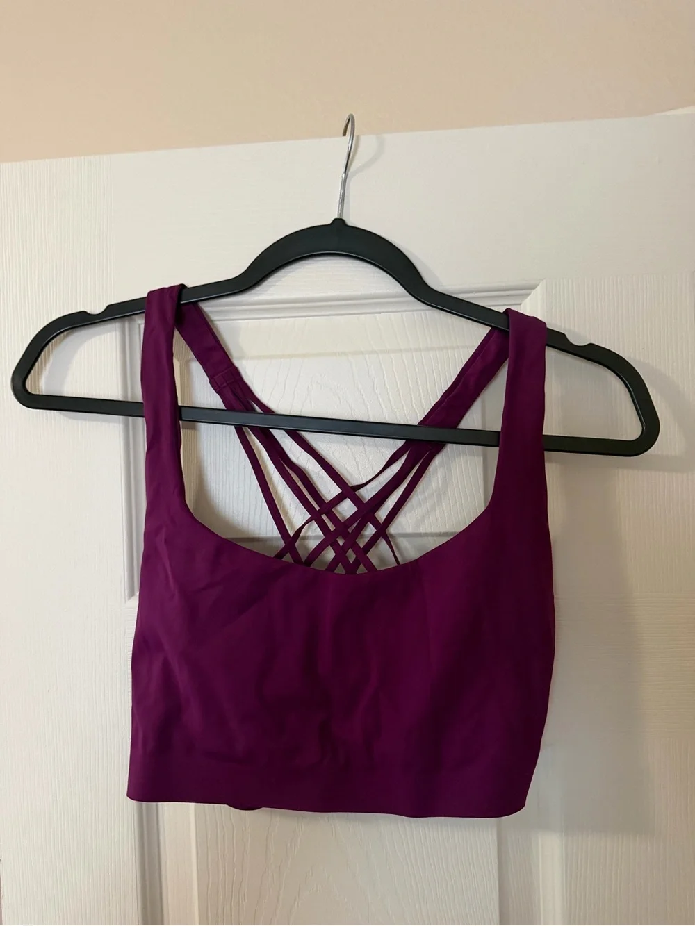 lululemon athletica Strappy Back Plunge Bralette - Plum